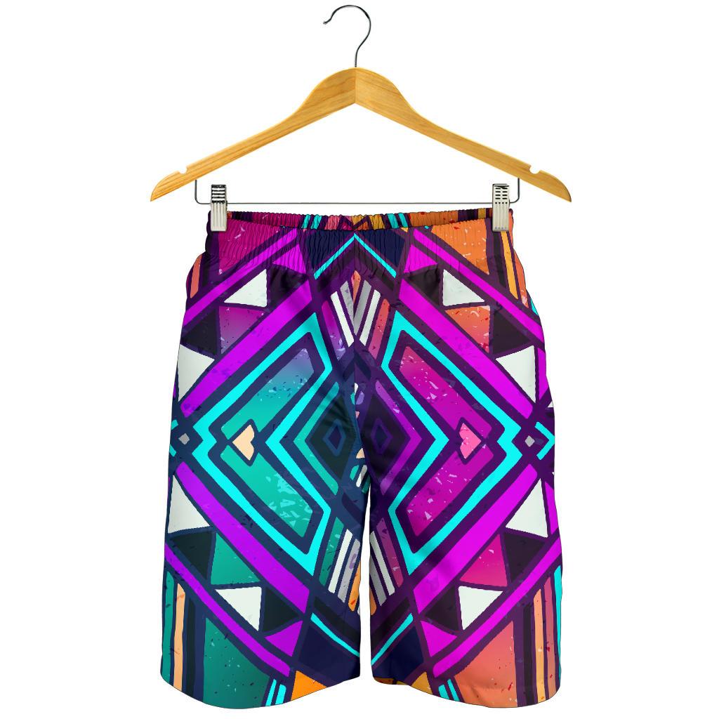 Ethnic Aztec Trippy Print Men's Shorts