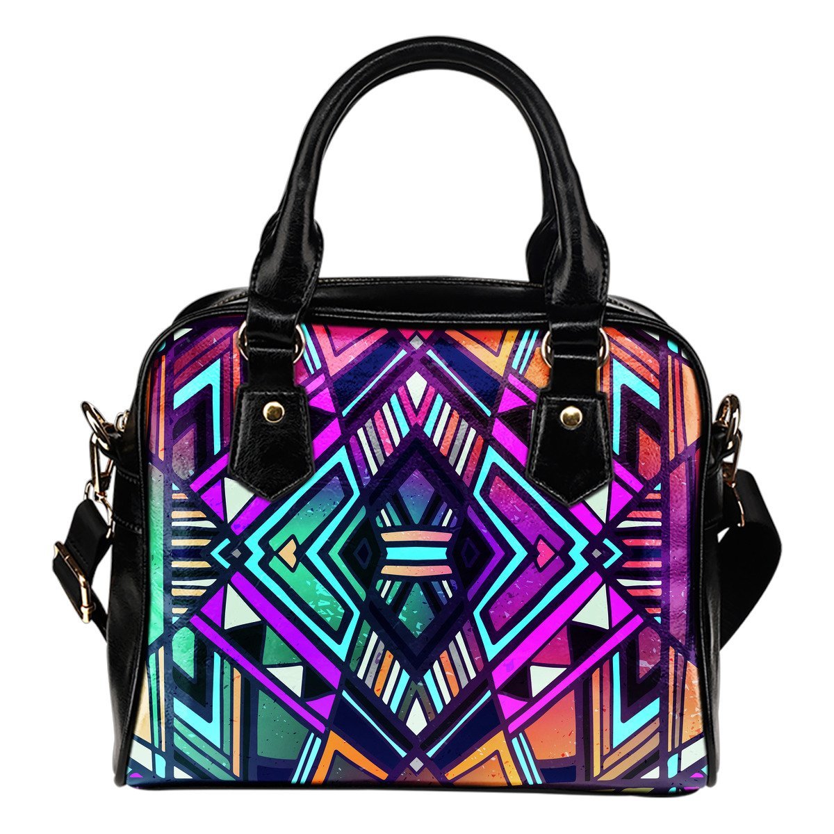 Ethnic Aztec Trippy Print Shoulder Handbag