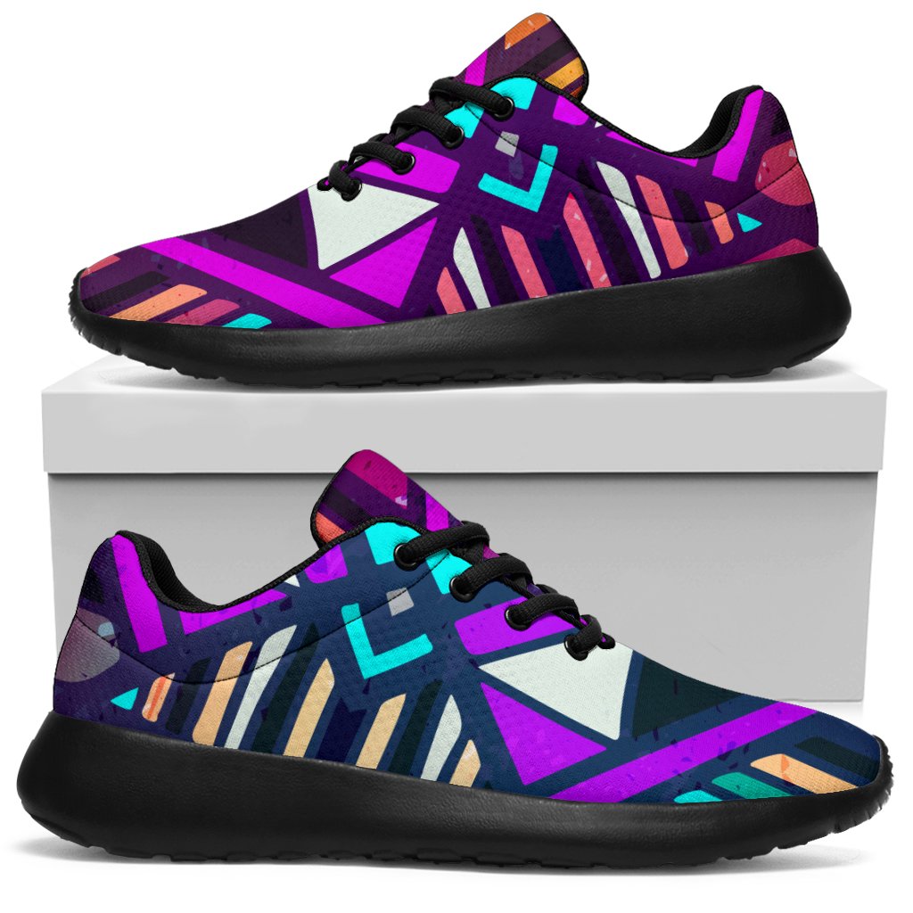 Ethnic Aztec Trippy Print Sport Sneakers