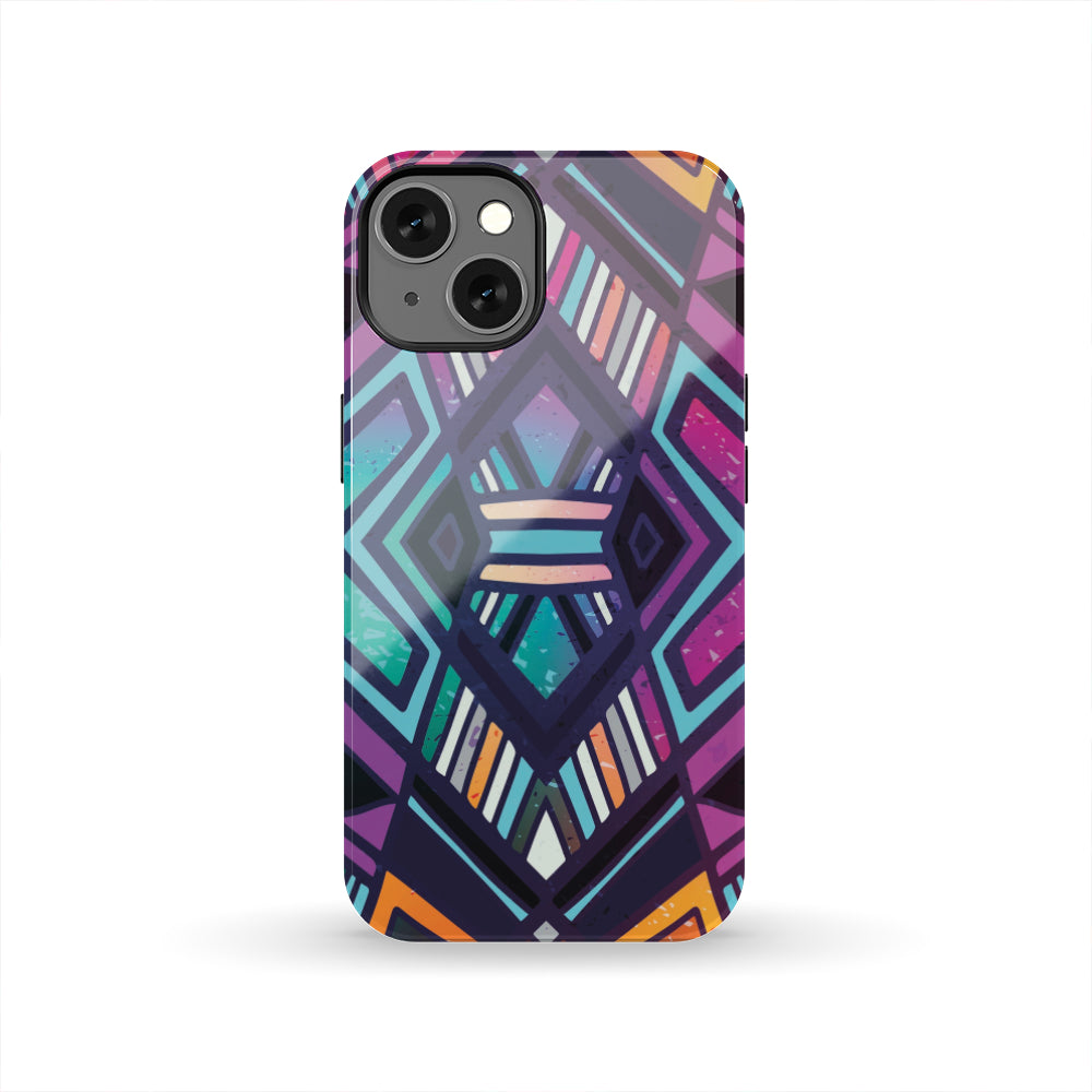 Ethnic Aztec Trippy Print Tough Phone Case