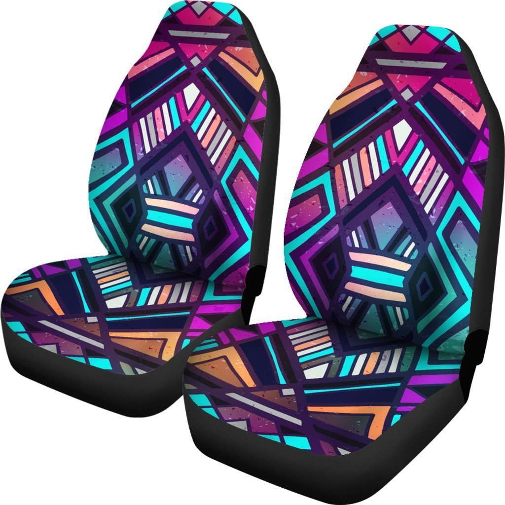 Ethnic Aztec Trippy Print Universal Fit Car Seat Covers