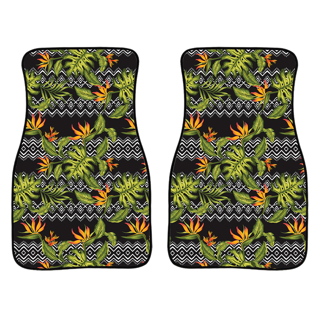 Ethnic Bird Of Paradise Pattern Print Front Car Floor Mats