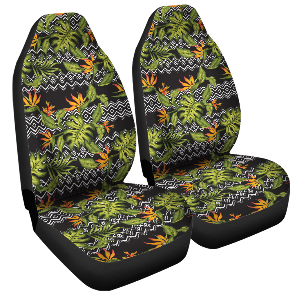 Ethnic Bird Of Paradise Pattern Print Universal Fit Car Seat Covers