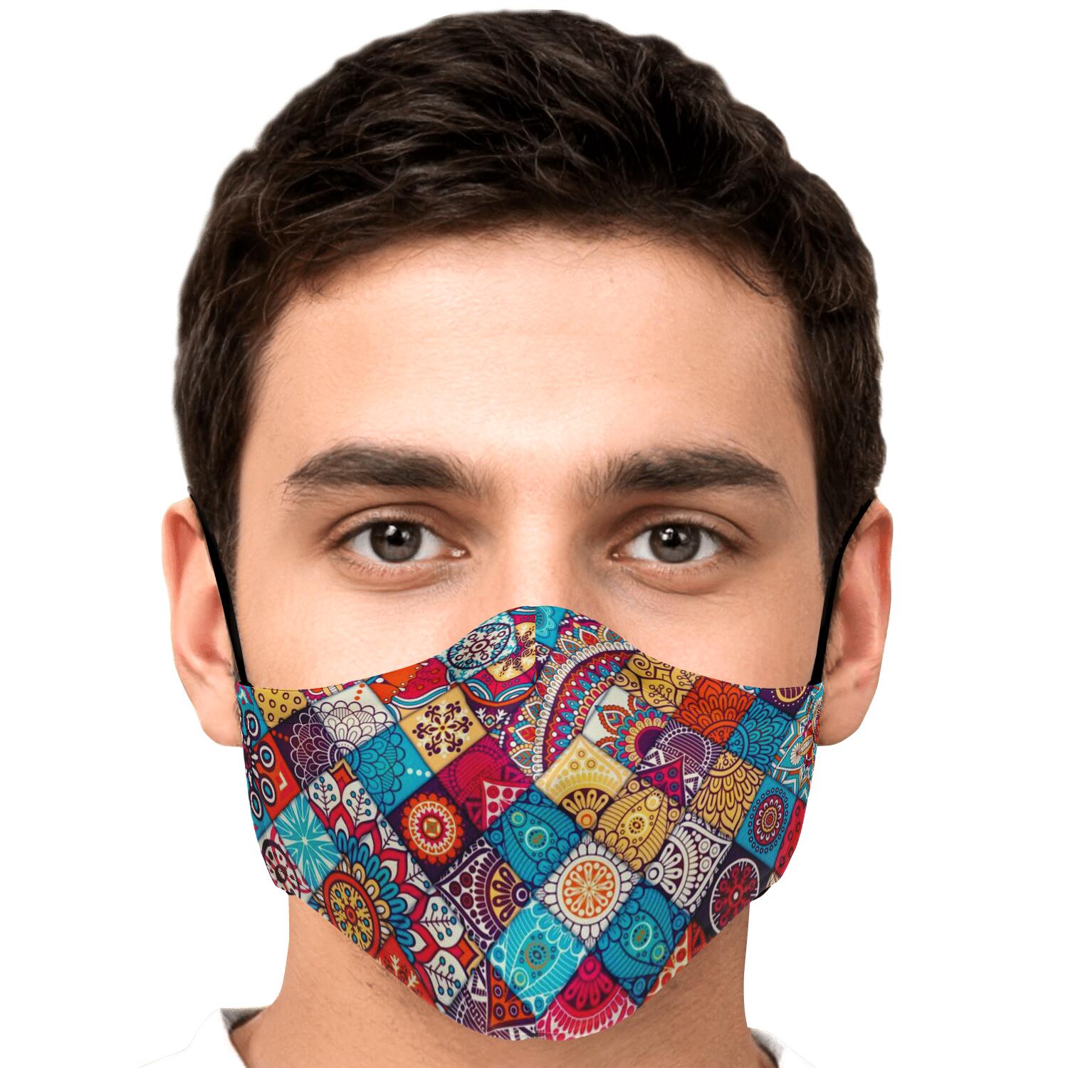 Ethnic Bohemian Mandala Pattern Print Face Mask