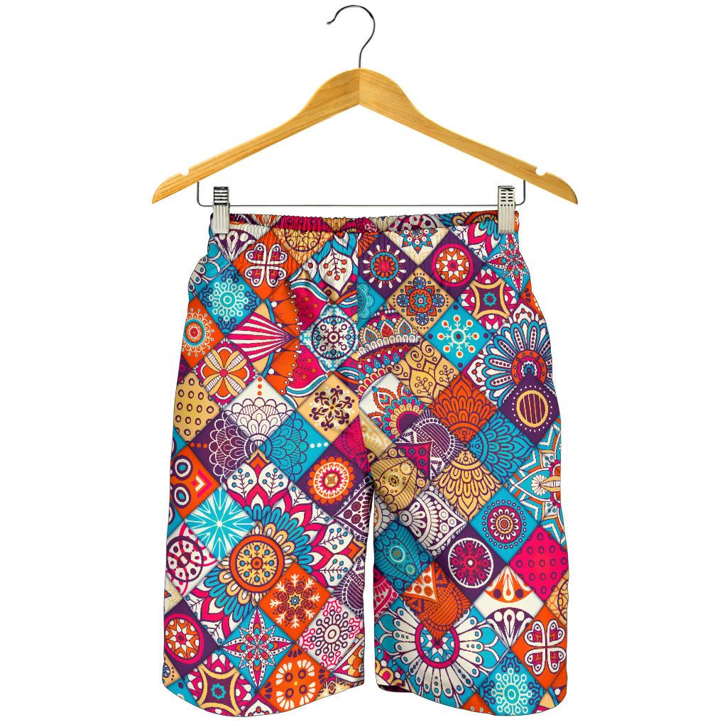 Ethnic Bohemian Mandala Pattern Print Men's Shorts