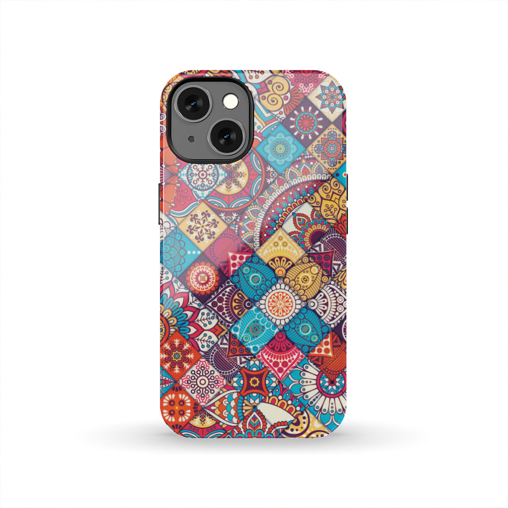 Ethnic Bohemian Mandala Pattern Print Tough Phone Case