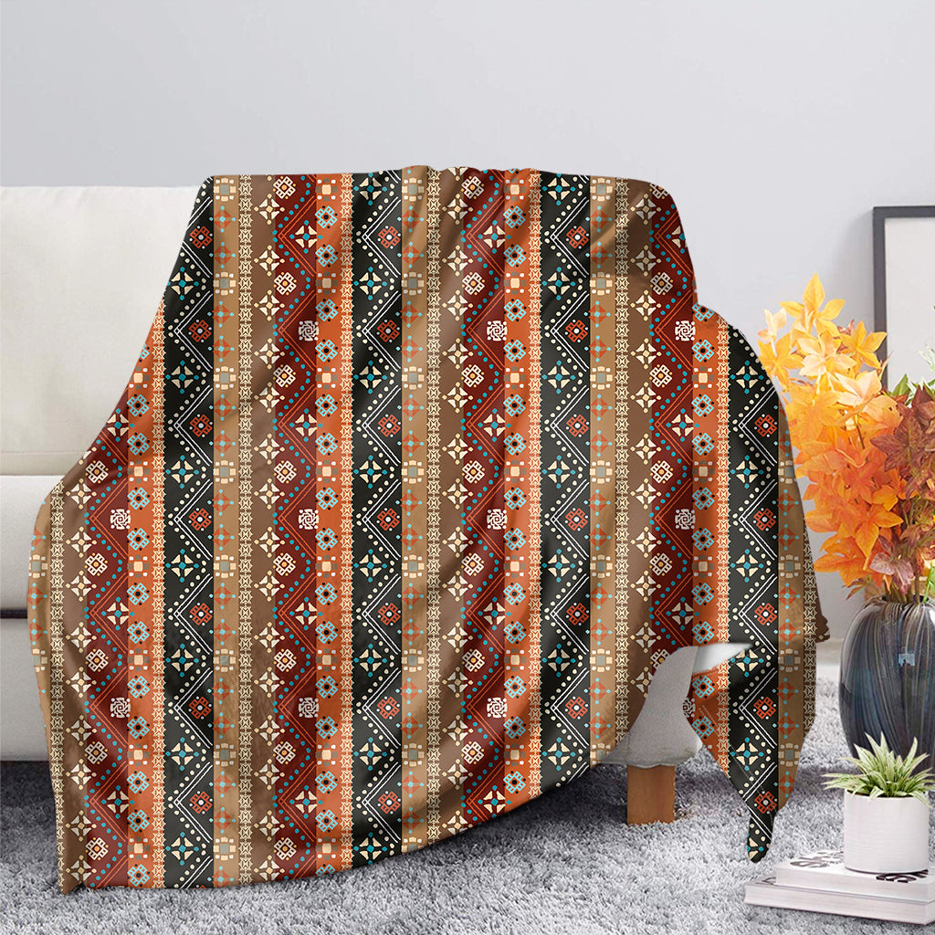 Ethnic Boho Tribal Pattern Print Blanket