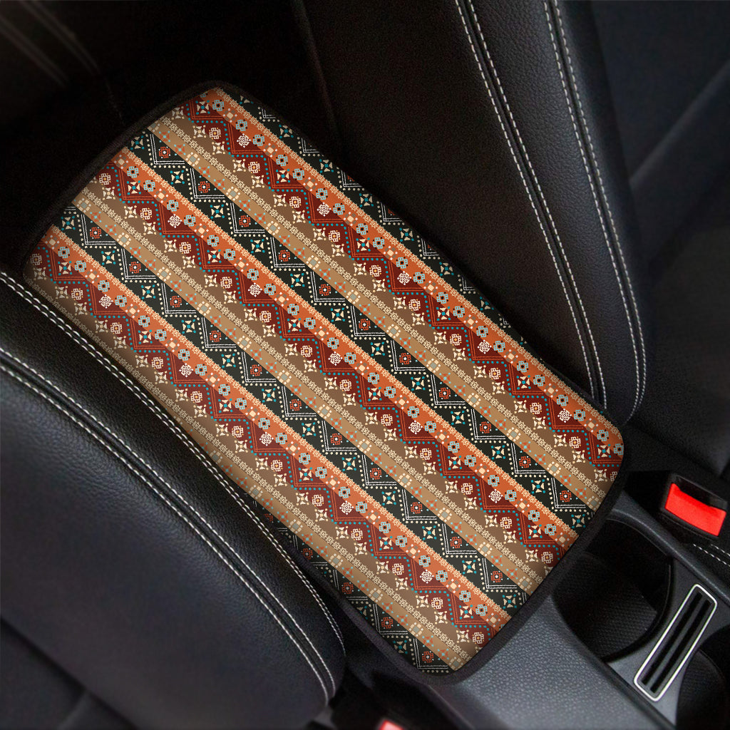 Ethnic Boho Tribal Pattern Print Car Center Console Cover