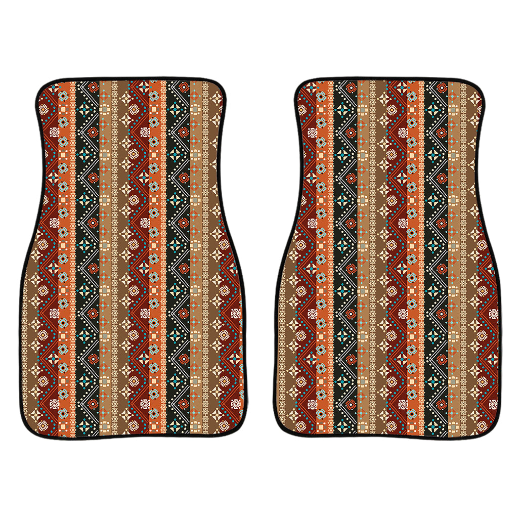 Ethnic Boho Tribal Pattern Print Front Car Floor Mats