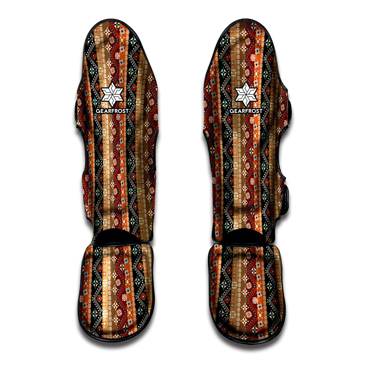 Ethnic Boho Tribal Pattern Print Muay Thai Shin Guards