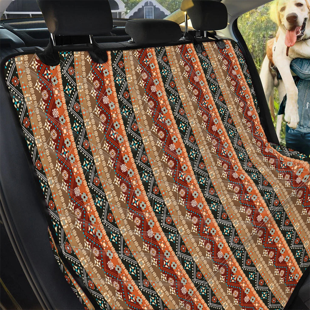 Ethnic Boho Tribal Pattern Print Pet Car Back Seat Cover