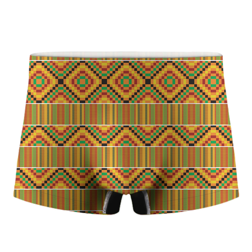 Ethnic Kente Pattern Print Men's Boxer Briefs