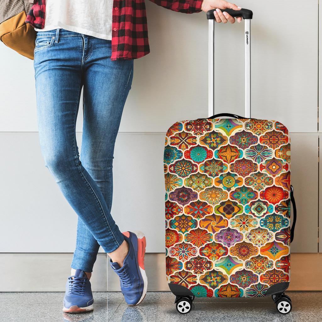 Ethnic Mandala Bohemian Pattern Print Luggage Cover