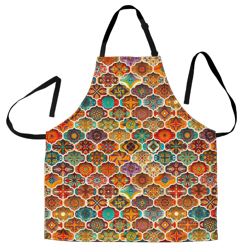 Ethnic Mandala Bohemian Pattern Print Men's Apron