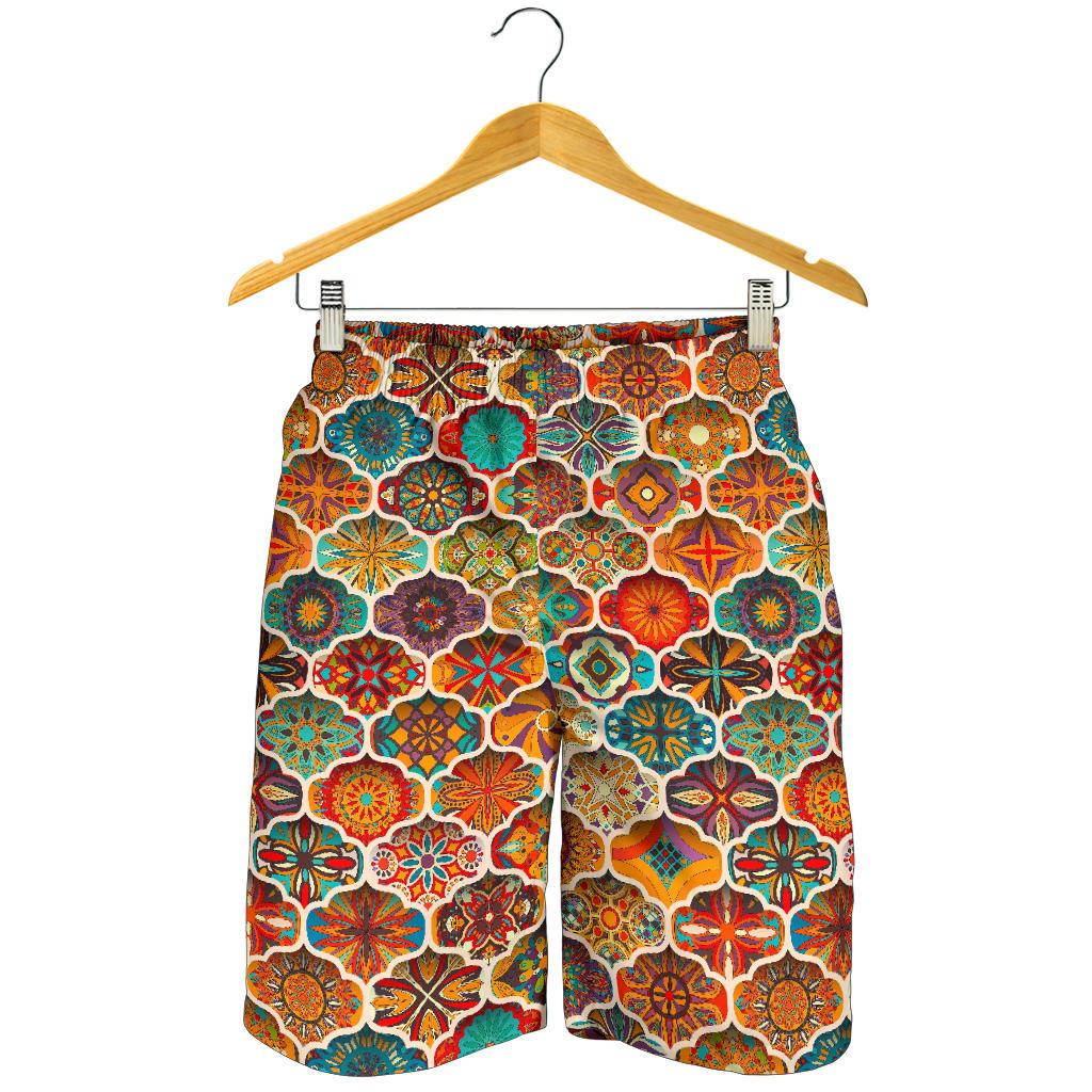 Ethnic Mandala Bohemian Pattern Print Men's Shorts