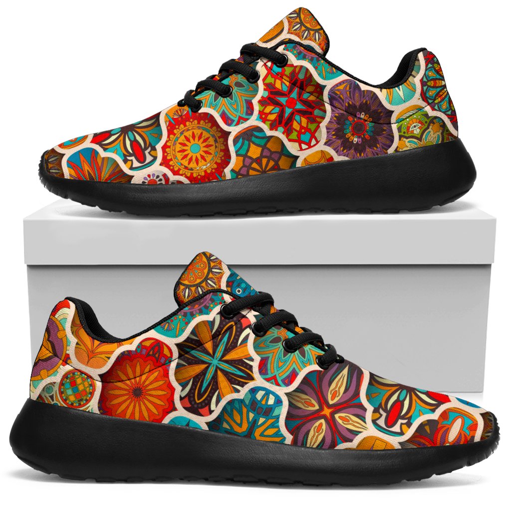 Ethnic Mandala Bohemian Pattern Print Sport Sneakers