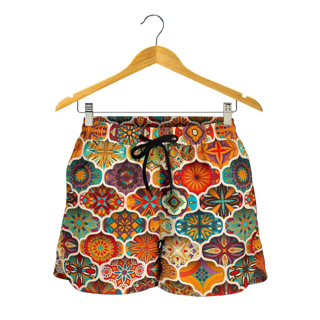 Ethnic Mandala Bohemian Pattern Print Women's Shorts