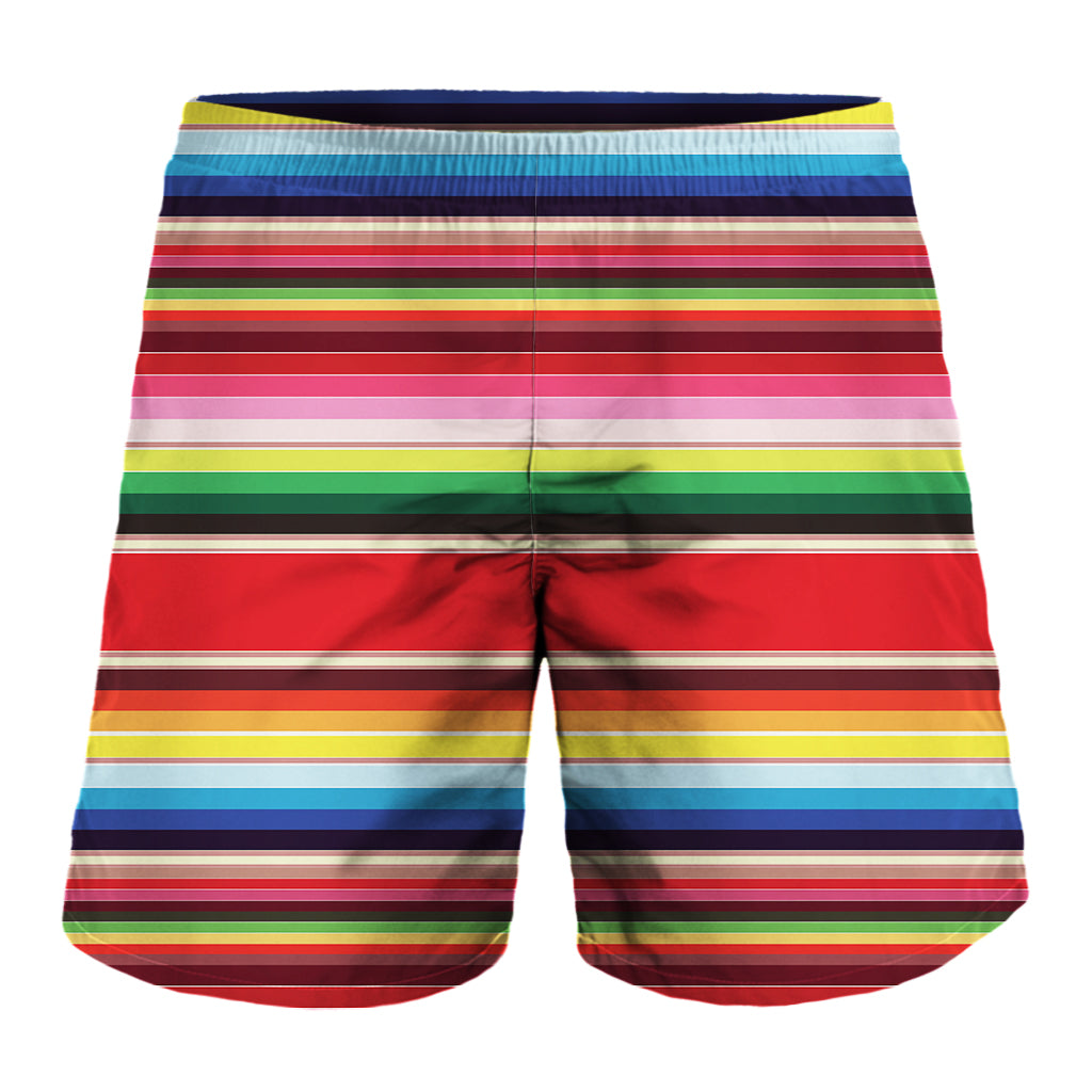 Ethnic Mexican Blanket Stripe Print Men's Shorts