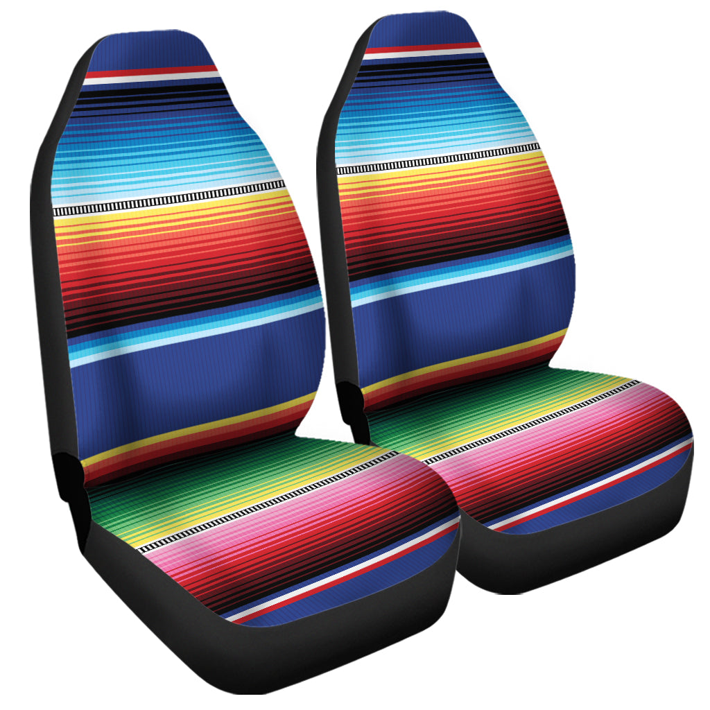 Ethnic Mexican Serape Pattern Print Universal Fit Car Seat Covers