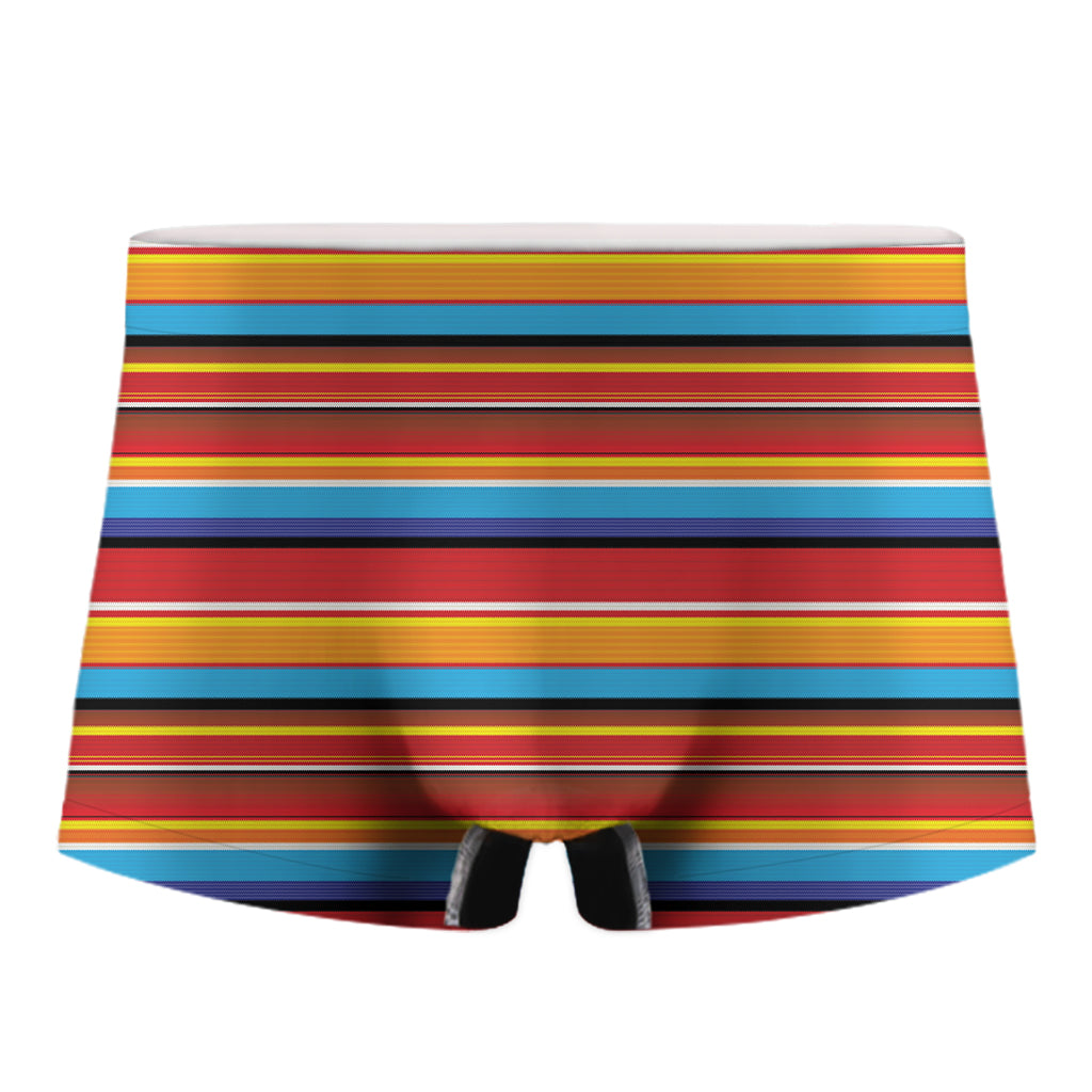 Ethnic Mexican Woven Pattern Print Men's Boxer Briefs