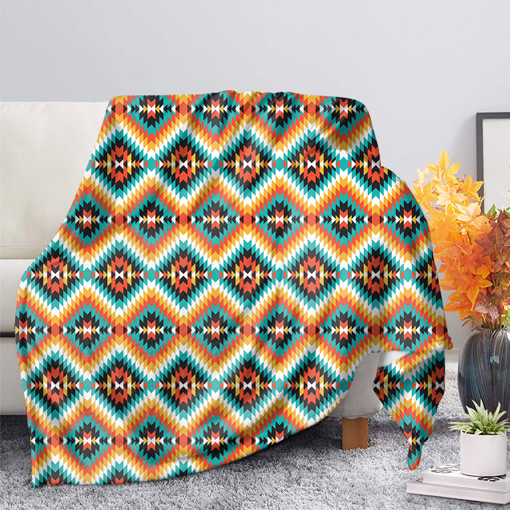 Ethnic Native American Pattern Print Blanket