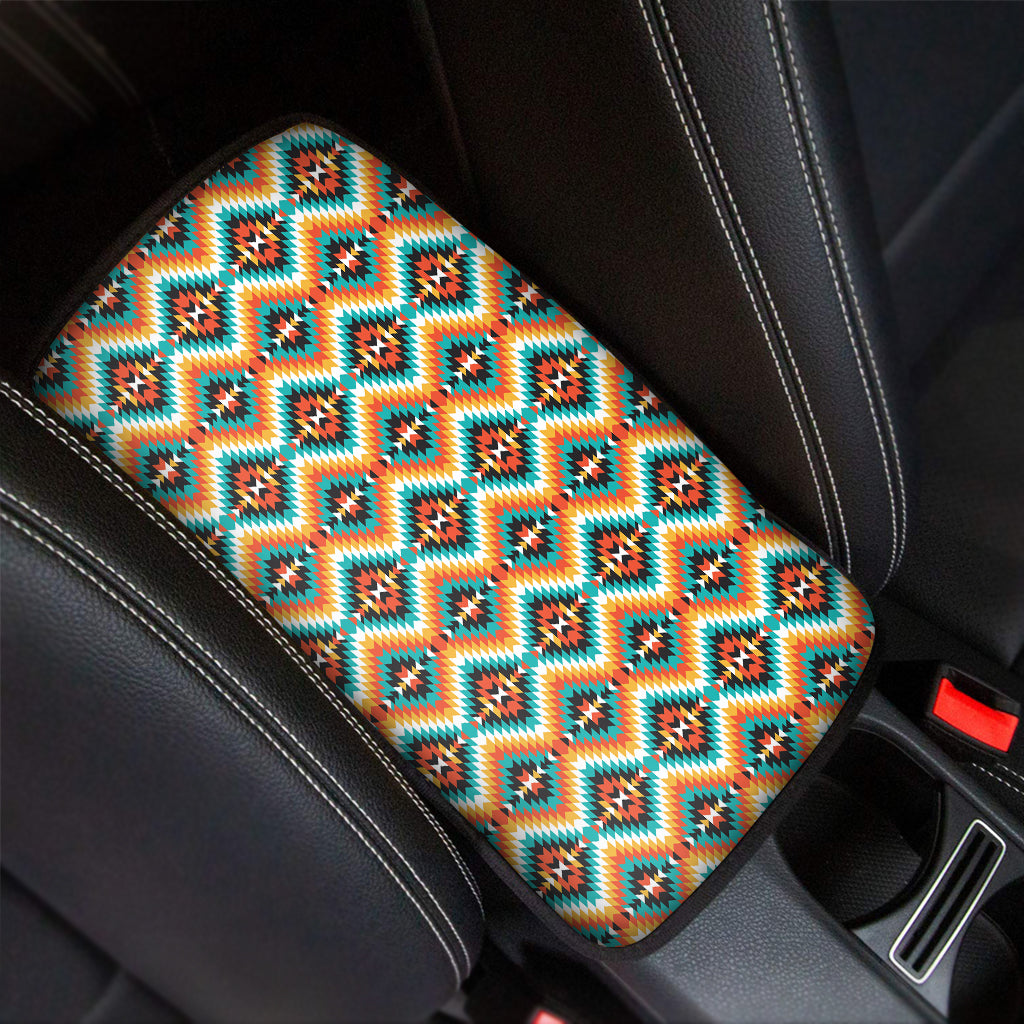 Ethnic Native American Pattern Print Car Center Console Cover