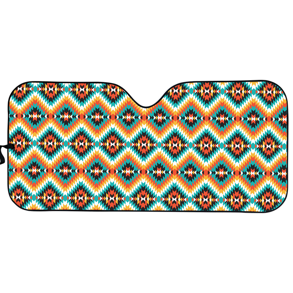 Ethnic Native American Pattern Print Car Sun Shade