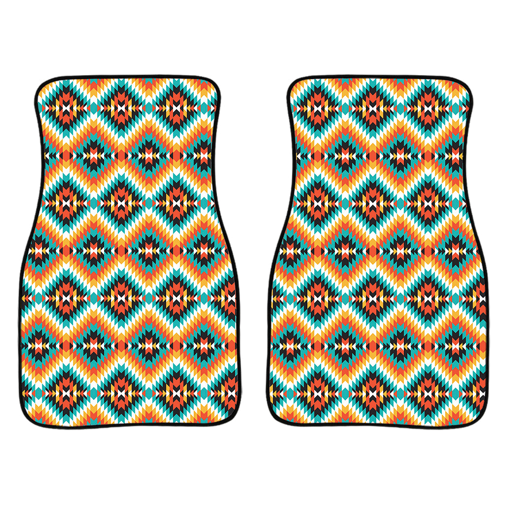 Ethnic Native American Pattern Print Front Car Floor Mats