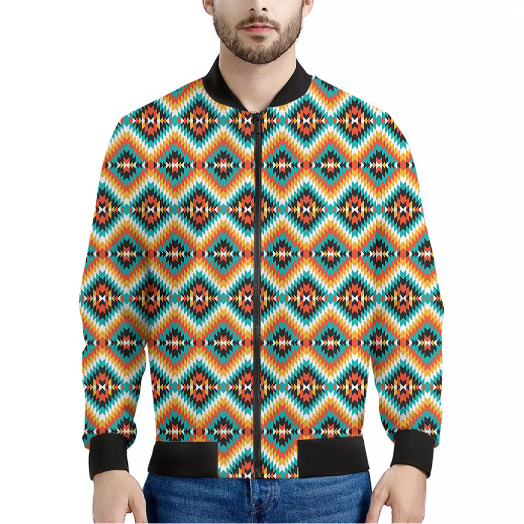 Ethnic Native American Pattern Print Men's Bomber Jacket