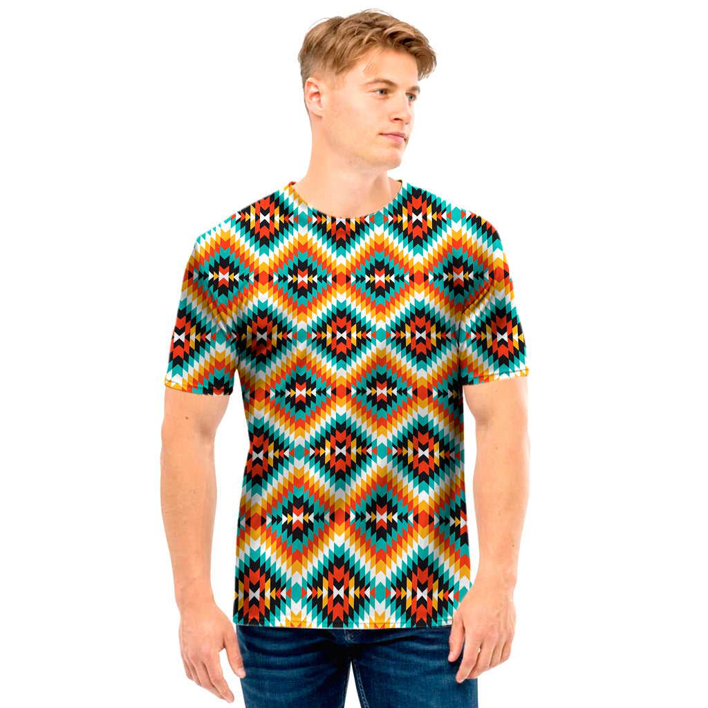 Ethnic Native American Pattern Print Men's T-Shirt