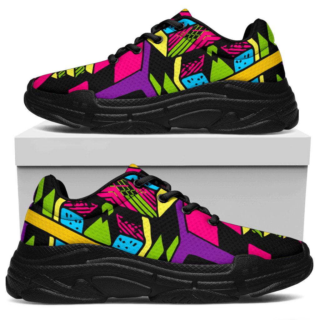 Ethnic Psychedelic Trippy Print Chunky Sneakers