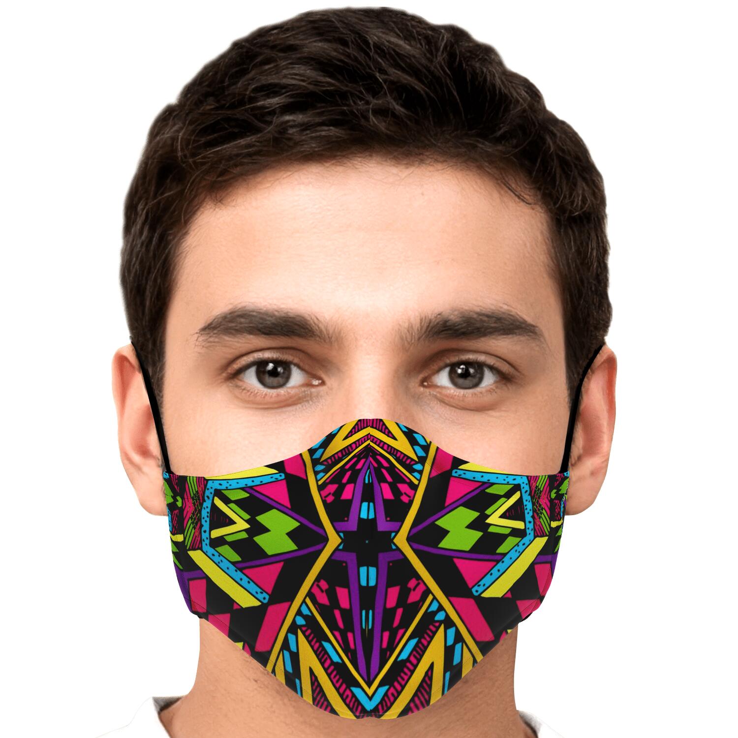 Ethnic Psychedelic Trippy Print Face Mask