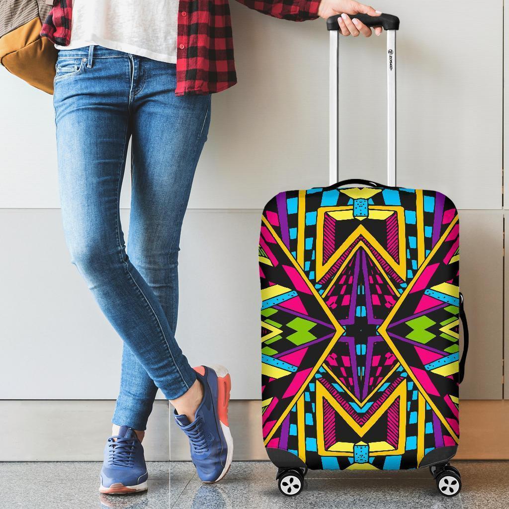 Ethnic Psychedelic Trippy Print Luggage Cover