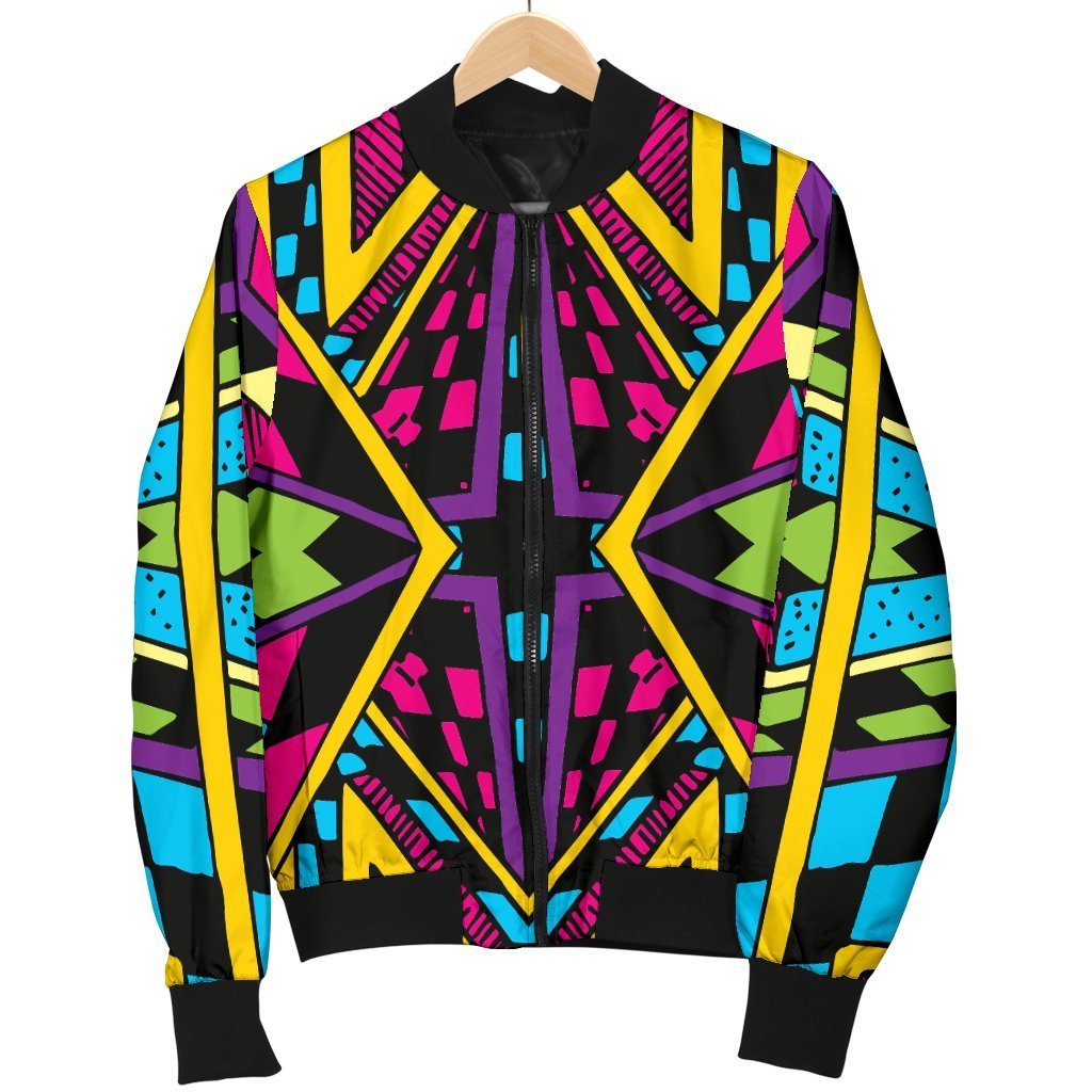 Ethnic Psychedelic Trippy Print Men's Bomber Jacket