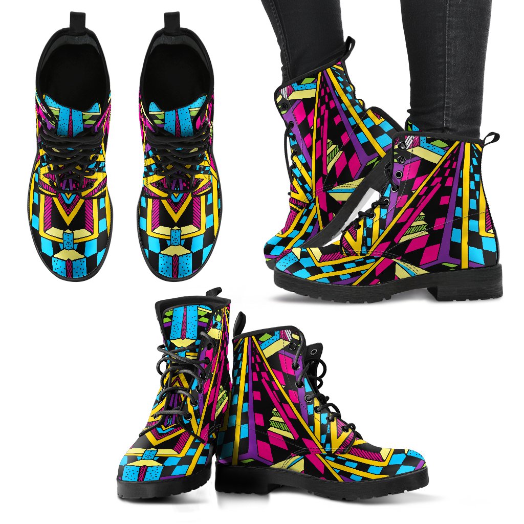 Ethnic Psychedelic Trippy Print Women's Boots