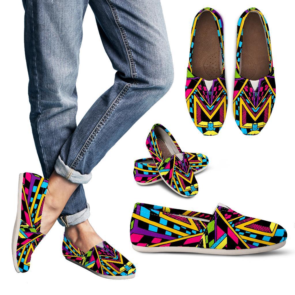 Ethnic Psychedelic Trippy Print Women's Casual Canvas Shoes