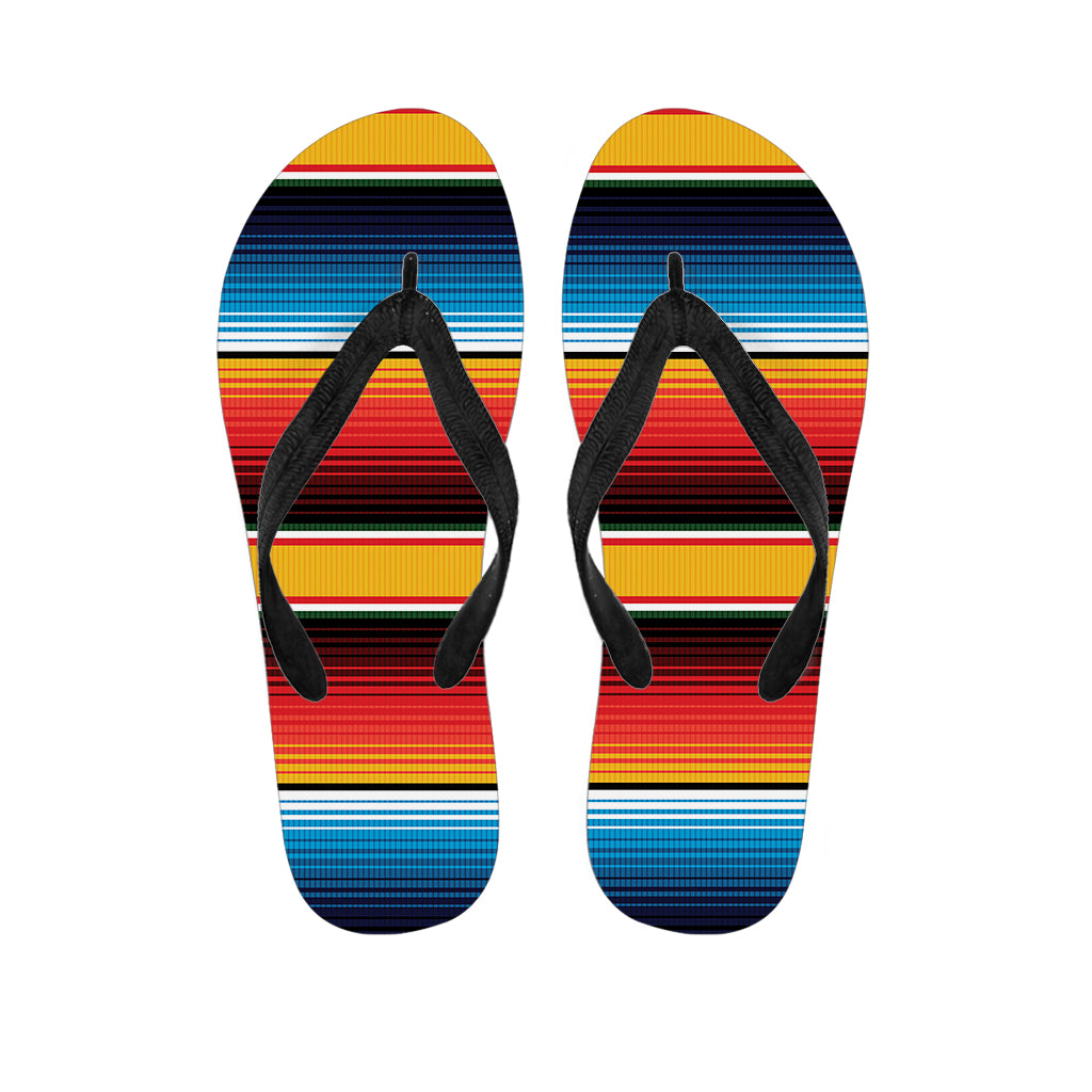 Ethnic Serape Blanket Pattern Print Flip Flops