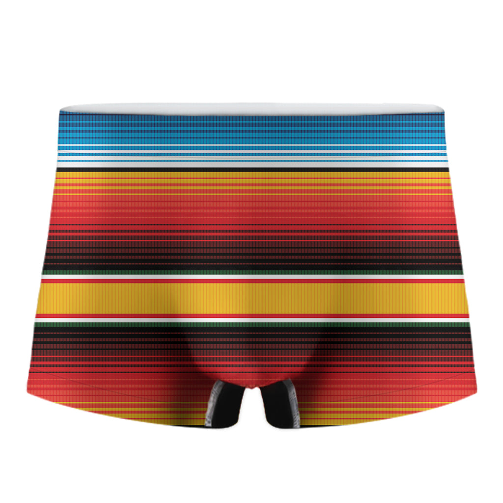 Ethnic Serape Blanket Pattern Print Men's Boxer Briefs