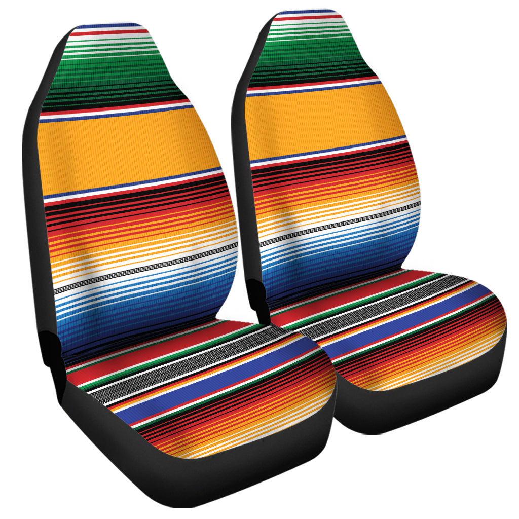 Ethnic Serape Blanket Stripe Print Universal Fit Car Seat Covers