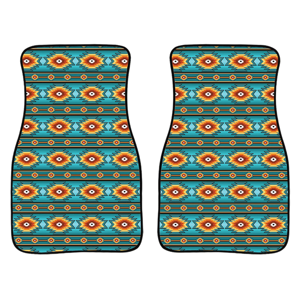 Ethnic Southwestern Navajo Pattern Print Front Car Floor Mats