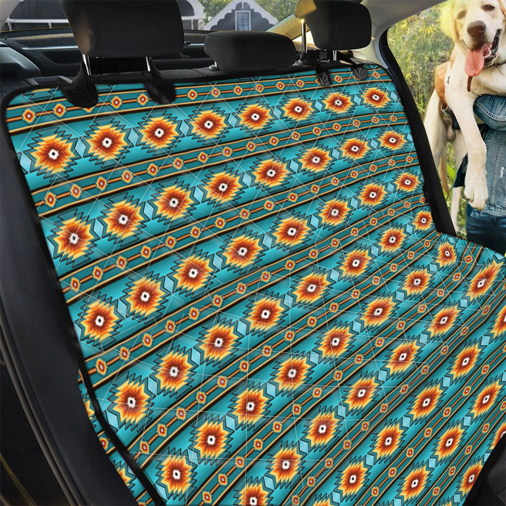 Ethnic Southwestern Navajo Pattern Print Pet Car Back Seat Cover