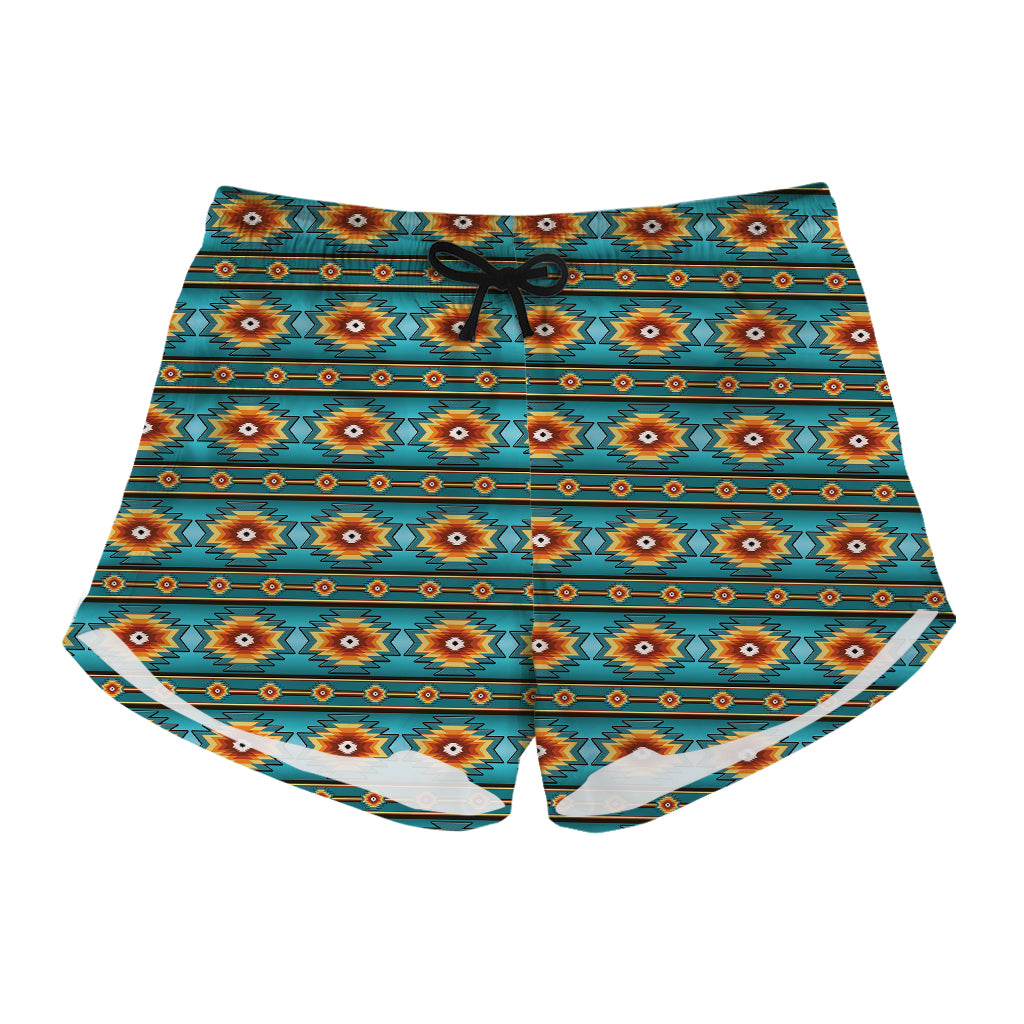 Ethnic Southwestern Navajo Pattern Print Women's Shorts