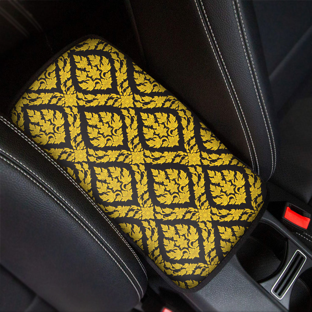 Ethnic Thai Pattern Print Car Center Console Cover