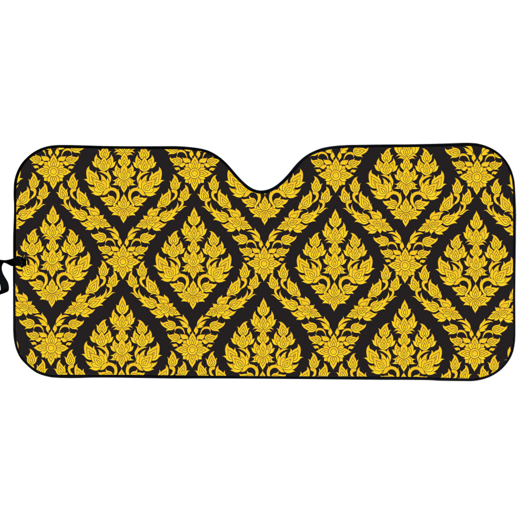 Ethnic Thai Pattern Print Car Sun Shade