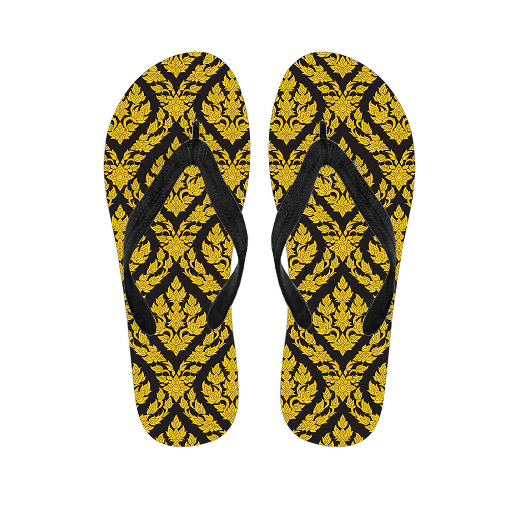 Ethnic Thai Pattern Print Flip Flops