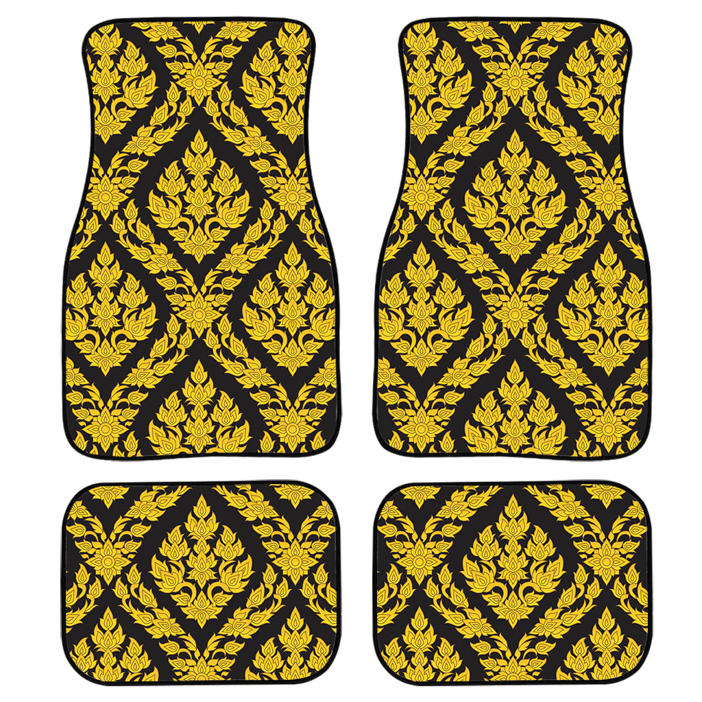 Ethnic Thai Pattern Print Front and Back Car Floor Mats