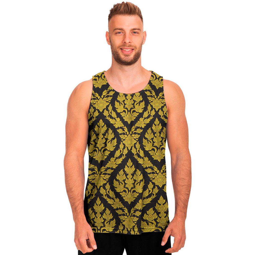 Ethnic Thai Pattern Print Men's Tank Top