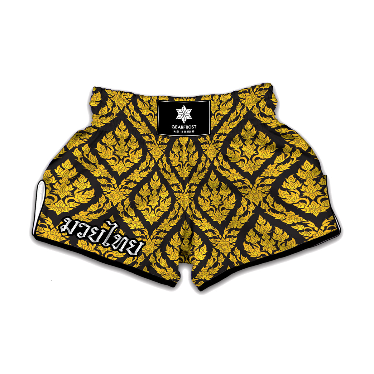 Ethnic Thai Pattern Print Muay Thai Boxing Shorts