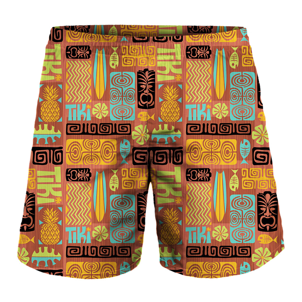 Ethnic Tiki Pattern Print Men's Shorts