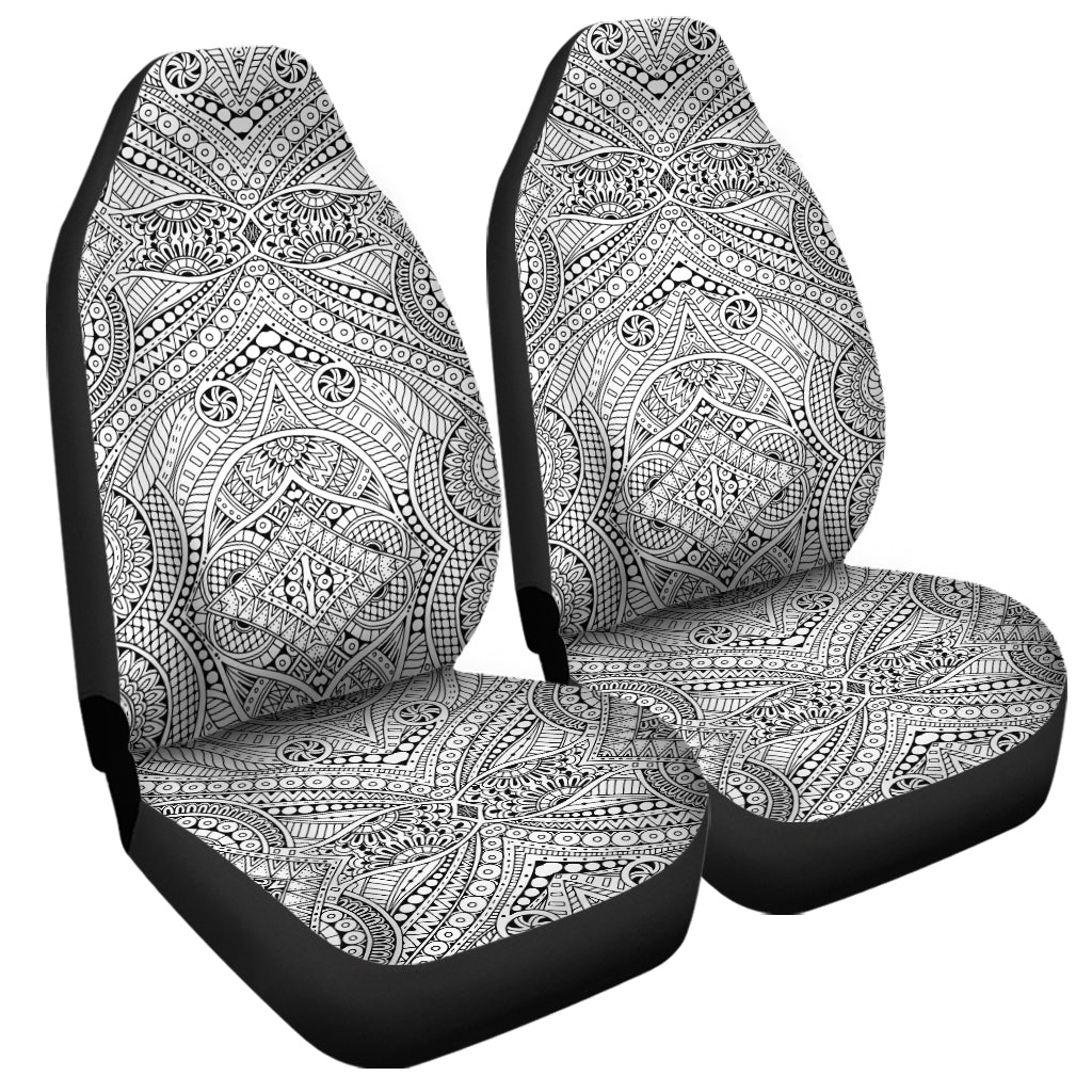 Ethnic Zentangle Pattern Print Universal Fit Car Seat Covers